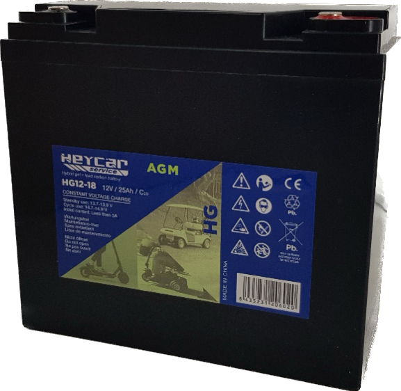Batería HEYCAR | AGM | 12V | 18Ah | HG12-18 EV