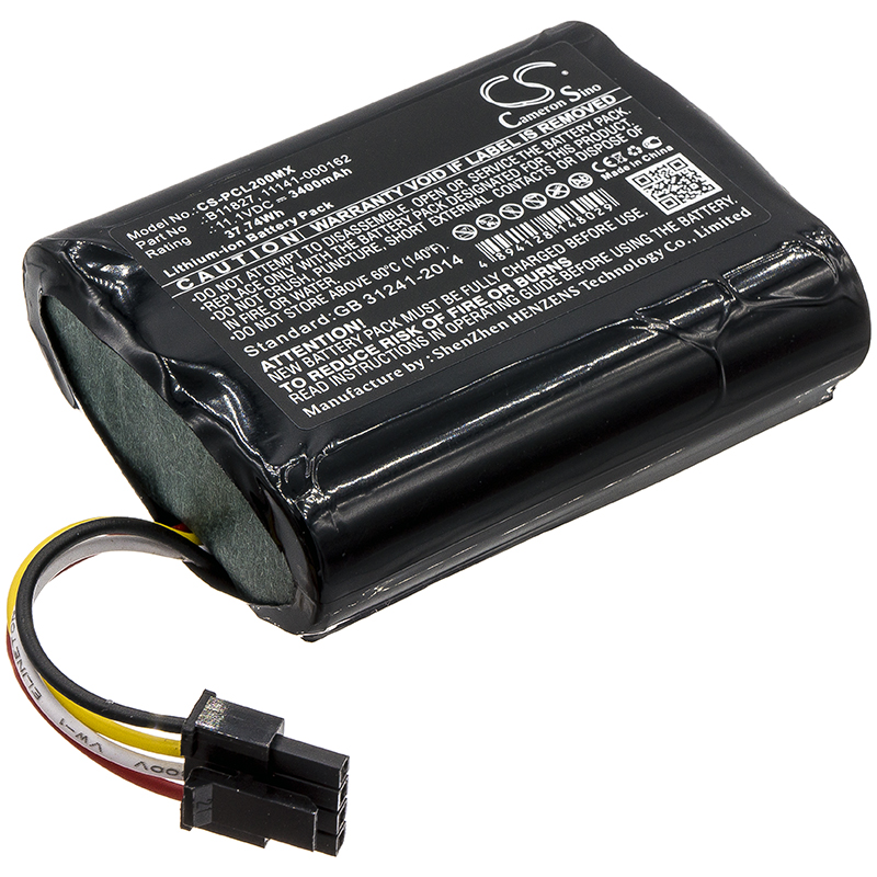 PCL200MX | Batería Compatible Physio-Control | Li-ion | 3400 mAh | 37.74 Wh | 11.1V