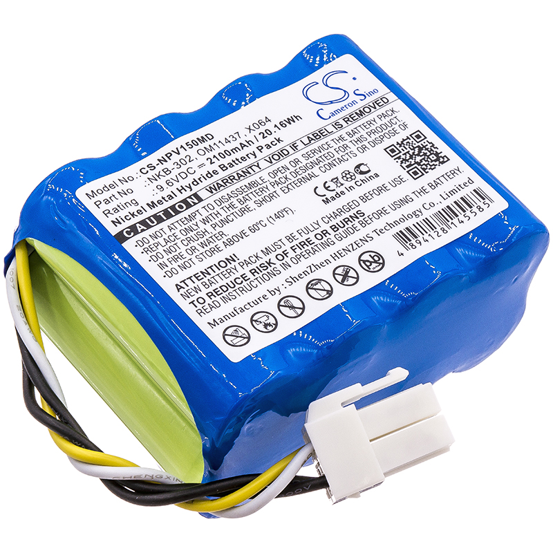 NPV150MD | Batería Compatible Nihon Kohden | Ni-MH | 2100 mAh | 20.16Wh | 9.6V