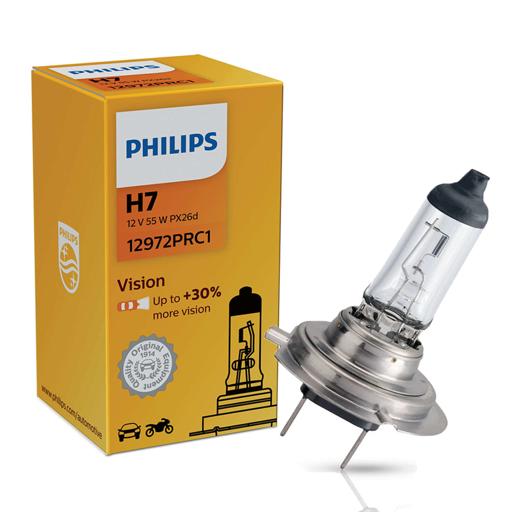Philips Vision H7 12V 55W PX26d 1 unidad