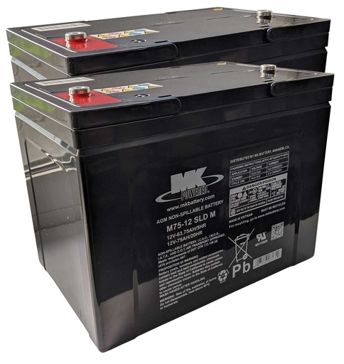 [1009] Batería MK Powered | AGM | 75Ah | 12V | M75-12 SLD M