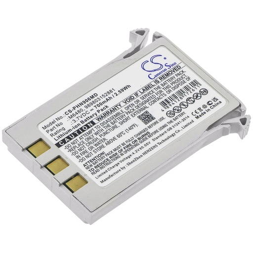 [4210] PHN906MD | Batería Compatible Philips Invivo | Li-ion | 700 mAh | 2.59 Wh | 3.7V