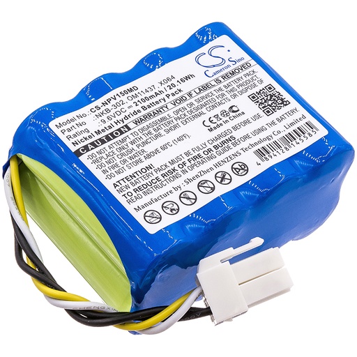NPV150MD | Batería Compatible Nihon Kohden | Ni-MH | 2100 mAh | 20.16Wh | 9.6V