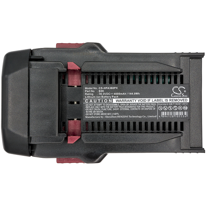 CS-HFA360PX| Bat. Compatible HILTI | Li-ion | 4000 mAh | 144.00Wh | 36V