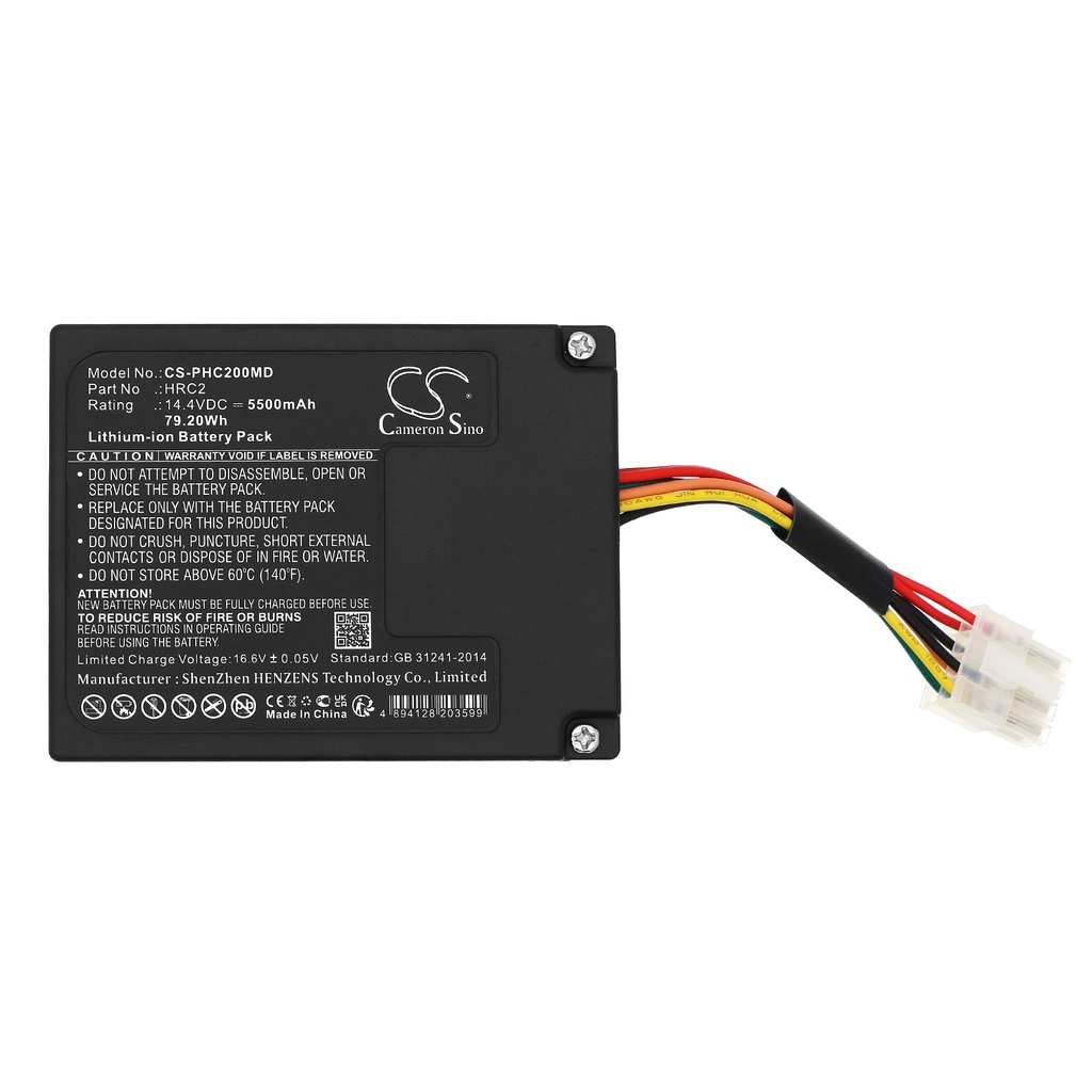 PHC200MD | Batería Compatible Philips | Li-ion | 5500 mAh | 79.20Wh | 14.4V