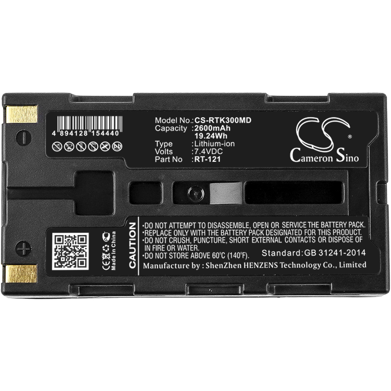RTK300MD | Batería Compatible Retinomax | Li-ion | 2600 mAh | 19.24 Wh | 7.4V
