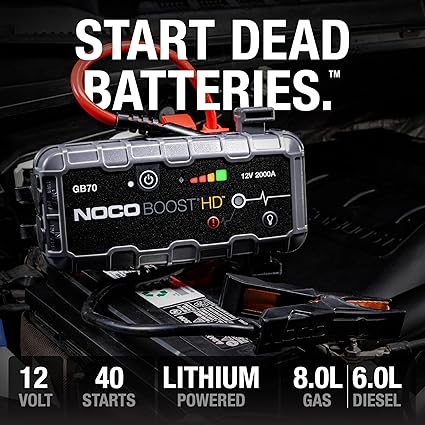 Arrancador de bateria | GB70 | Noco | 12 V | 2000 A
