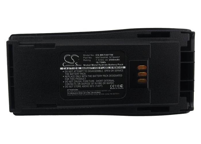 MKT497TW | Batería Compatible Motorola | Ni-MH | 2500 mAh | 18.75 Wh | 7.5V