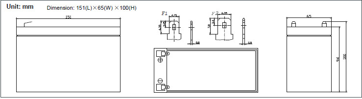 Batería HEYCAR HA-12-7S HEY | 12V | 7Ah | AGM
