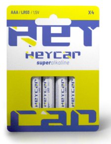 Pila Alcalina AAA LR03 | 1.5V | Heycar Pro | Pack de 4 unidades