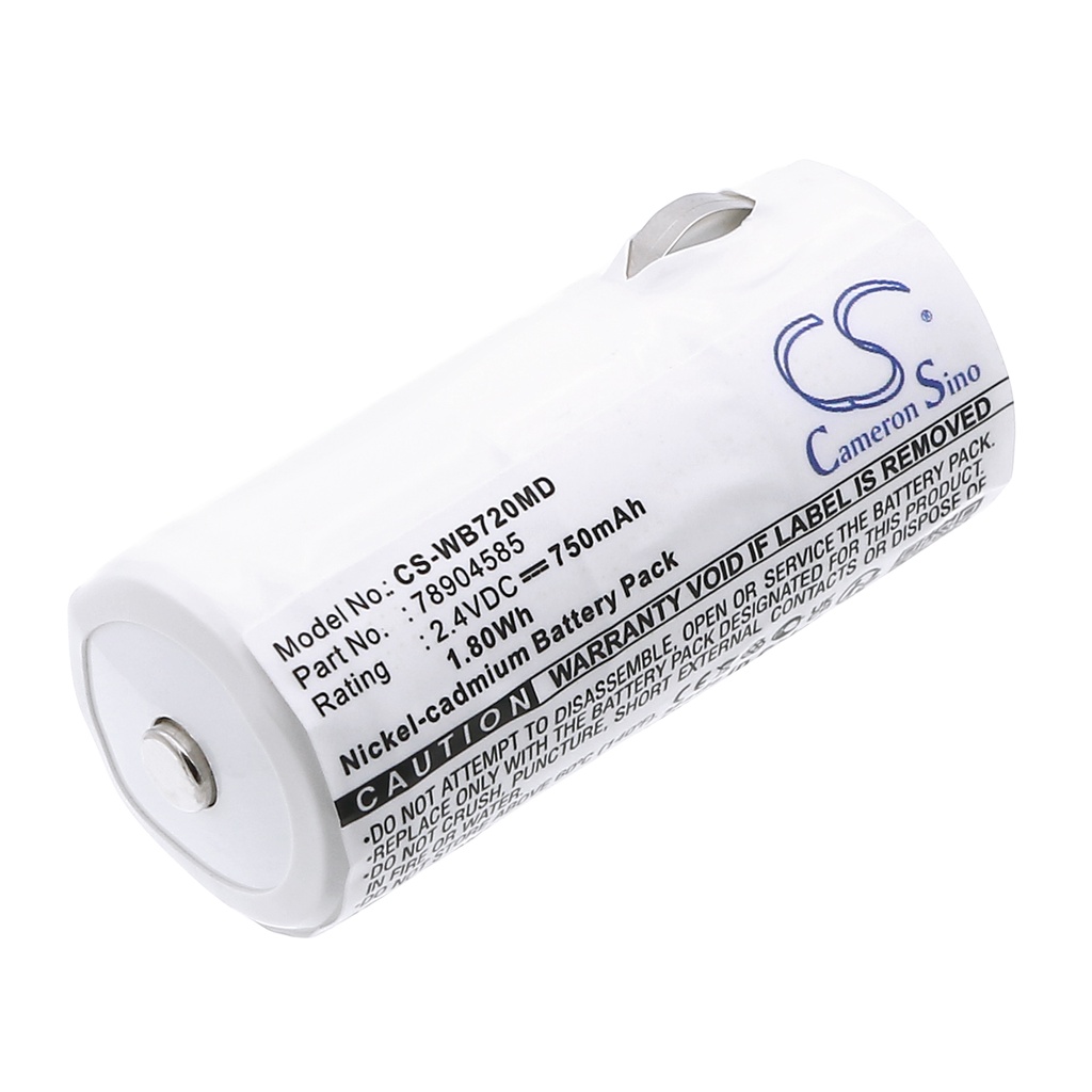 Batería Compatible Welch-Allyn | Ni-CD | 750 mAh | 2.70 Wh | 3.6V | WB720MD