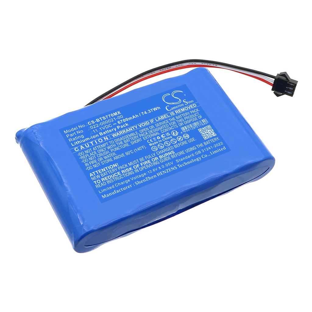 Batería Compatible Bistos | Li-ion | 6700 mAh | 74.37 Wh | 11.1V | BTS770MX