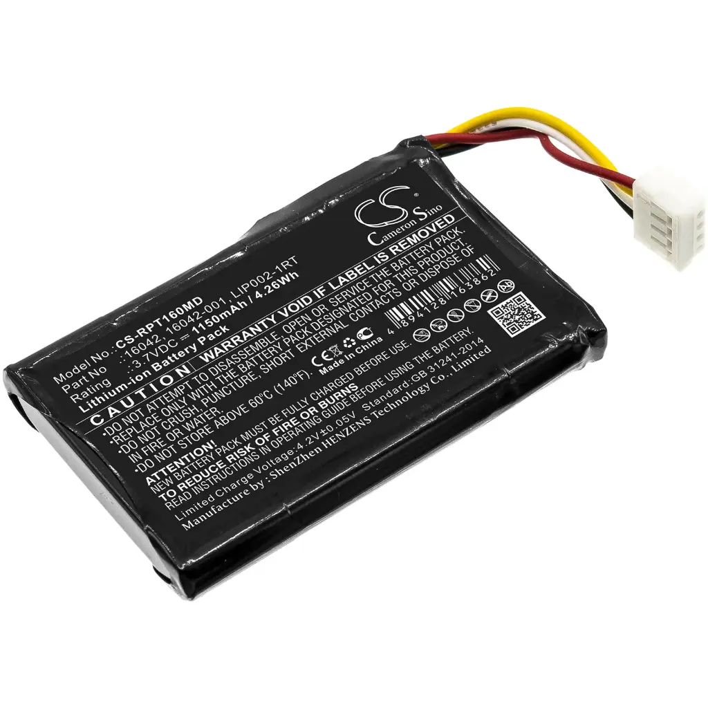 Batería Compatible Reichert | Li-ion | 1150 mAh | 4.26 Wh | 3.7V | RPT160MD