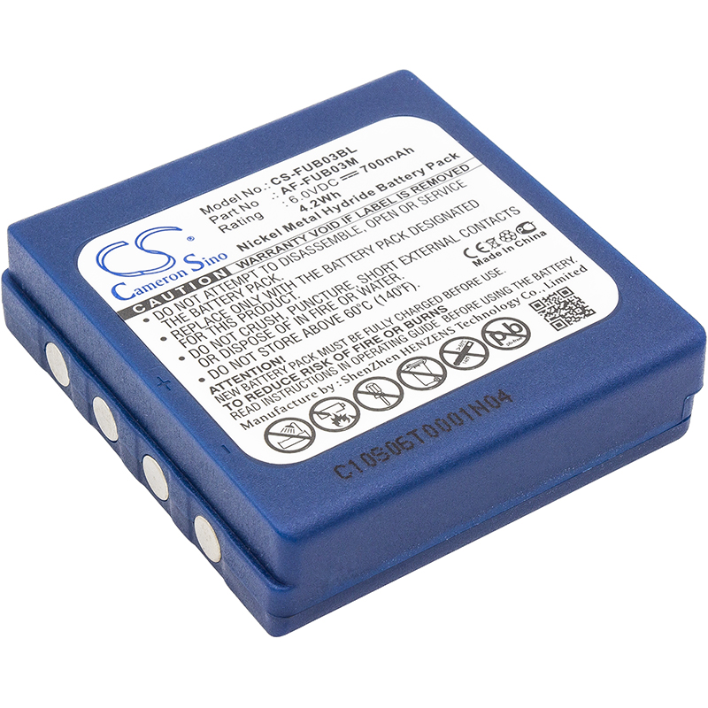 Batería Compatible | Hetronic | HBC | Abitron | Ni-MH | 700 mAh | 4.40 Wh | 6.0V | FUB03BL
