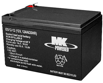 Batteria MK Powered | AGM | 12 V | 12 Ah | ES12-12