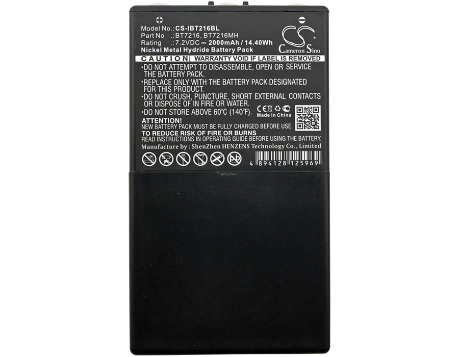 Batería Compatible | ITOWA | Ni-MH | 2000 mAh | 14.40Wh | 7.2V | IBT216BL