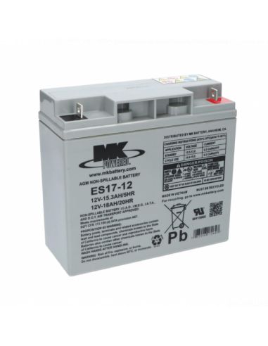 Batteria MK Powered | AGM | 12 V | 18 Ah | ES17-12
