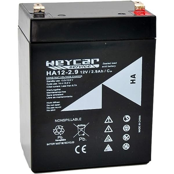 Batería HEYCAR | AGM | 2.9Ah | 12V | HA12-2.9