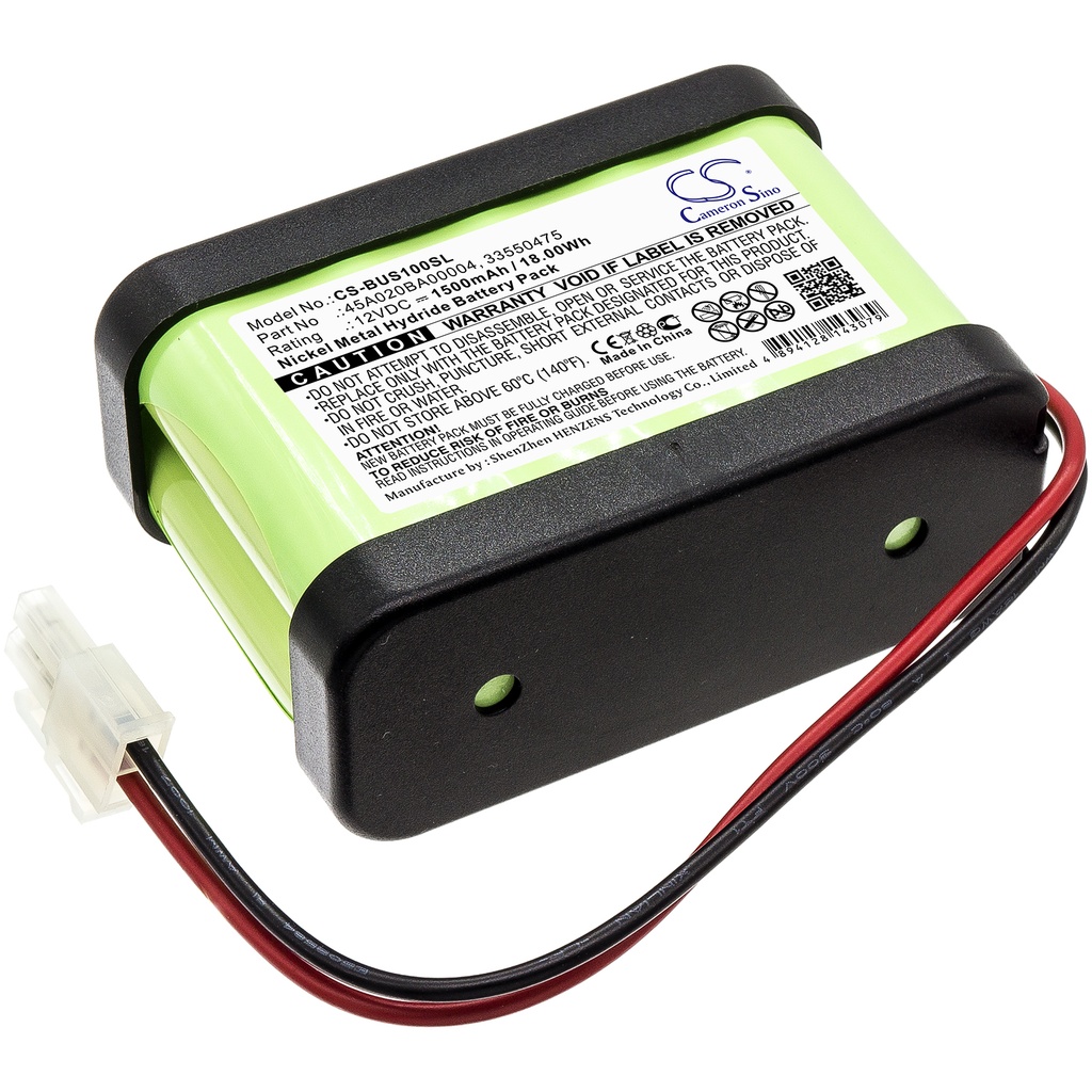 Batería compatible Besam | Ni-MH | 1500 mAh | 18 Wh | 12V | BUS100SL