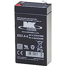 Bateria MK Powered | AGM | 6V | 3.8Ah | ES3.8-6