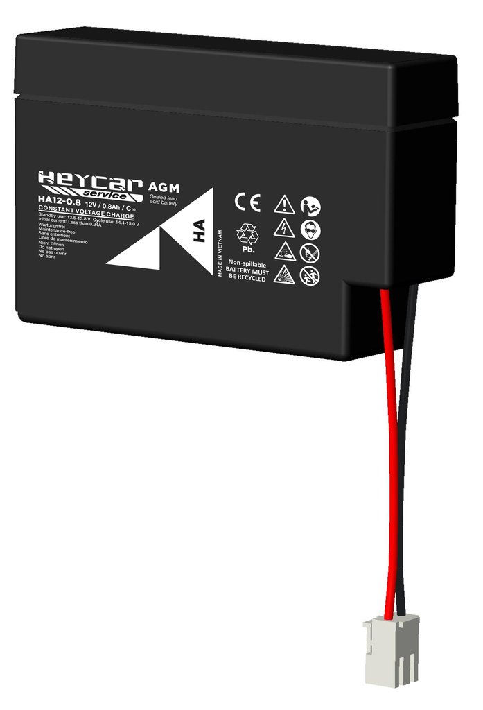 HA-12-0.8 HEY | HEYCAR | AGM | 12V | 0.8Ah Battery