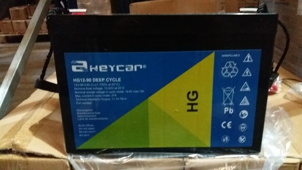 Batería HEYCAR | AGM | 90Ah | 12V | HG12-90 EV