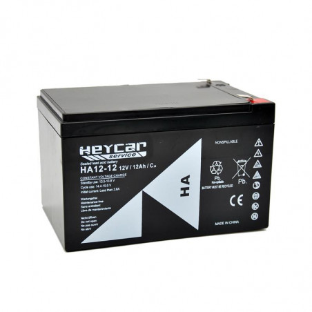 Batería HEYCAR | AGM | 12Ah | 12V | HA12-12