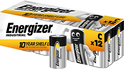 Pila Alcalina C LR14 | 1.5V | Energizer Industrial | Pack de 12 unidad