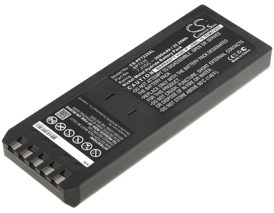 Bateria Compatível Fluke | Ni-MH | 3500 mAh | 25,20 Wh | 7,2 V | PF7235XL