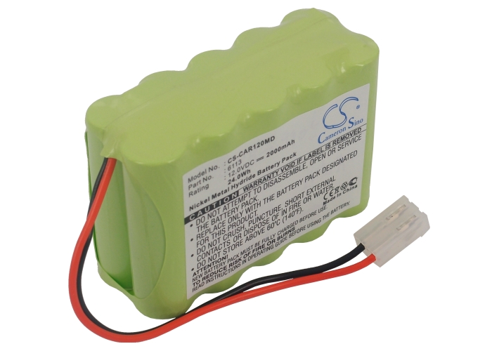 Batería Compatible Cardiette ECG AR1200 | Ni-MH | 2000 mAh | 24.00 Wh | 12.0V | CAR120MD