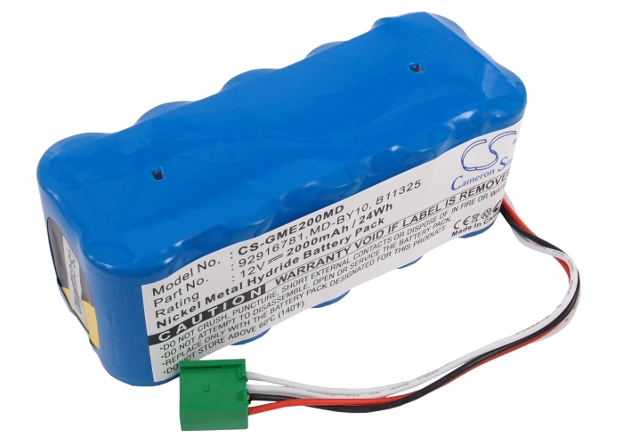 Batería Compatible GE | Ni-MH | 2000 mAh | 24.00Wh | 12.0V | GME200MD