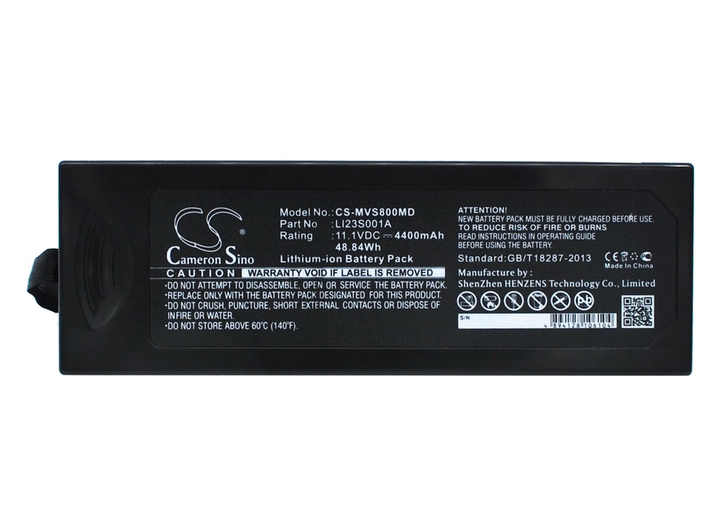 MVS800MD | Batería Compatible Mindray | Li-ion | 4400 mAh | 48.84 Wh | 11.1V