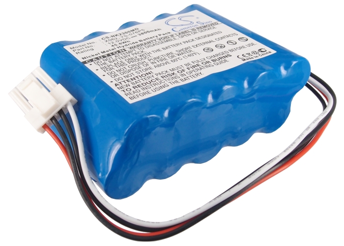 Batteria Compatibile Nihon Kohden | Ni-MH | 3800 mAh | 45,60 Wh | 12,0 V | NK2300MD