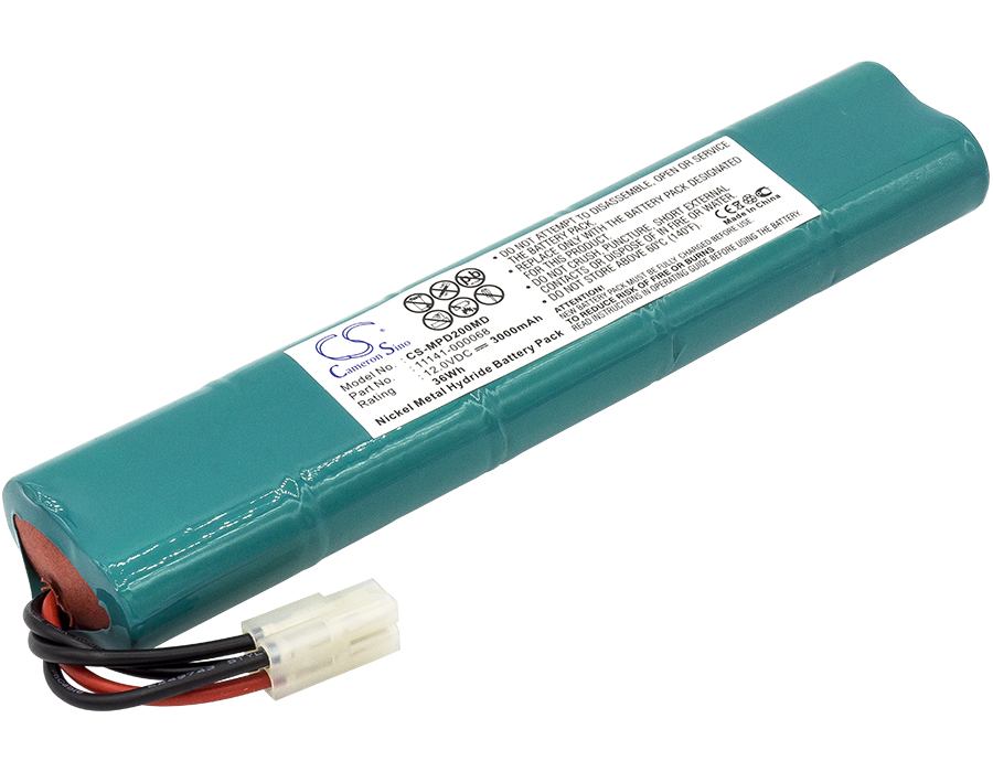 Batería Compatible Physio-Control | Ni-MH | 3000 mAh | 36,00 Wh | 12,0 V | MPD200MD