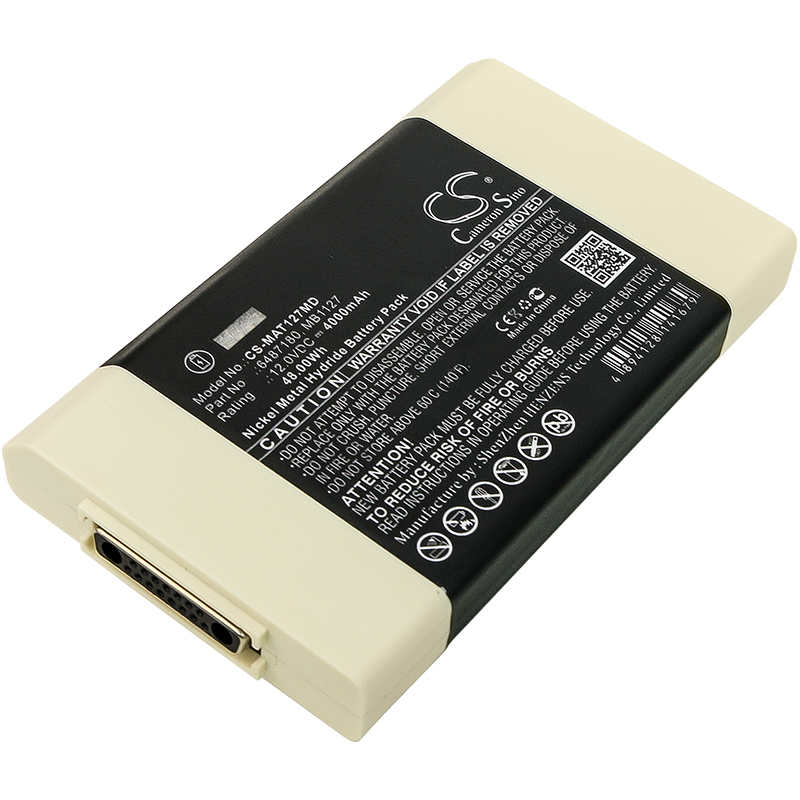 Batterie Compatible Maquet | Ni-MH | 4000 mAh | 48,00 Wh | 12,0 V | MAT127MD