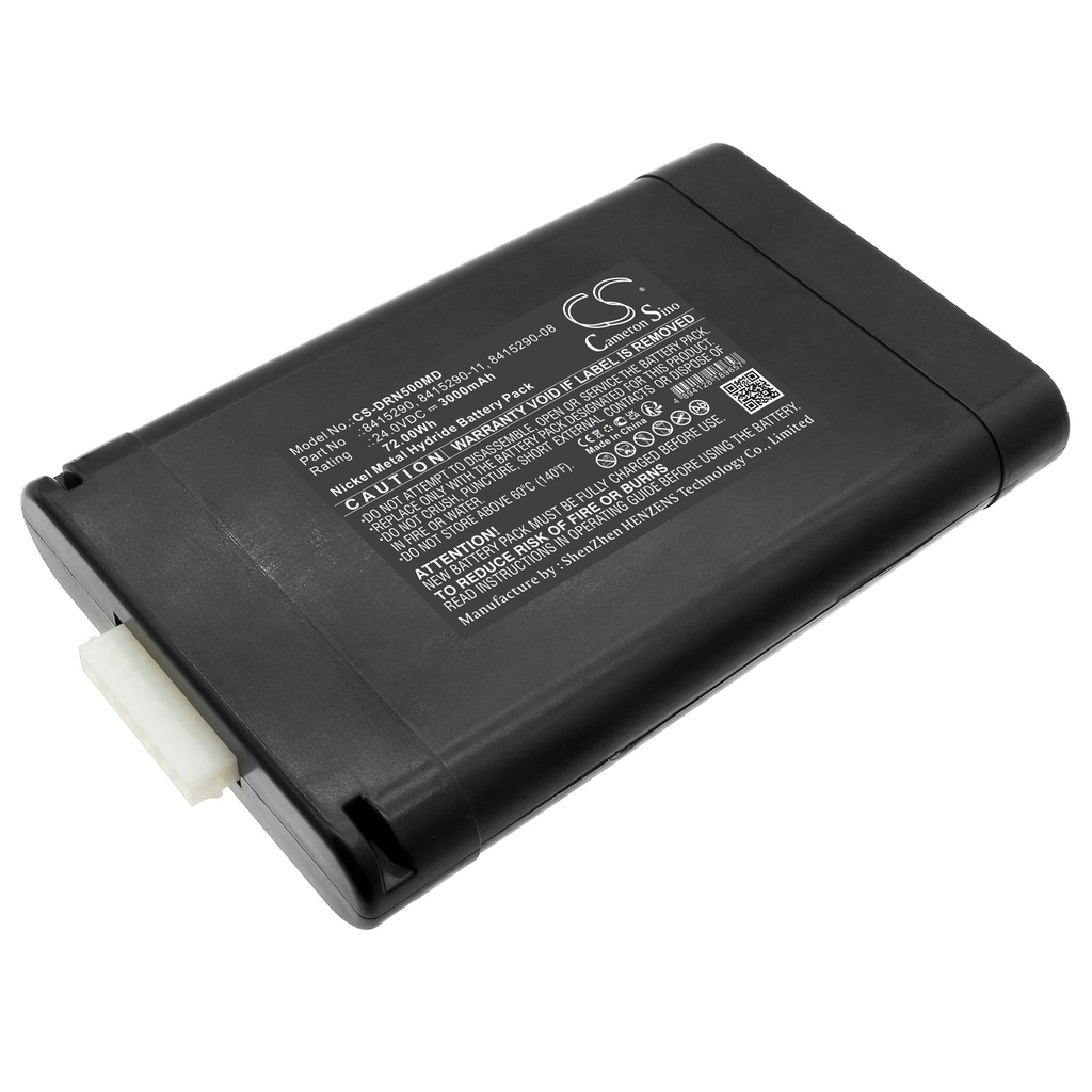 Batterie Compatible Drager | Ni-MH | 3000 mAh | 72.00 Wh | 24.0V | DRN500MD