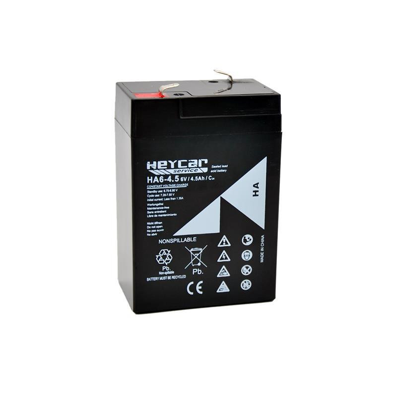 Batería HEYCAR | AGM | 4.5Ah | 6V | HA6-4.5