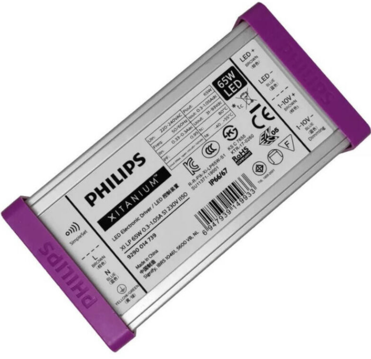 Driver Philips Xitanium | IP67 | 60W | 1/10V | Xi LP 65W