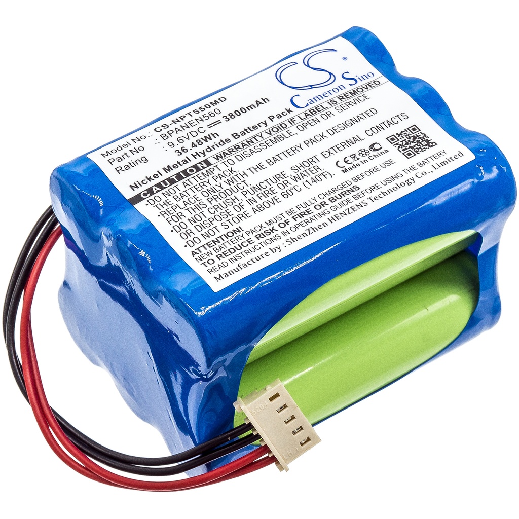 Batterie Compatible Nellcor | Ni-MH | 3800 mAh | 36,48 Wh | 9,6 V | NPT550MD