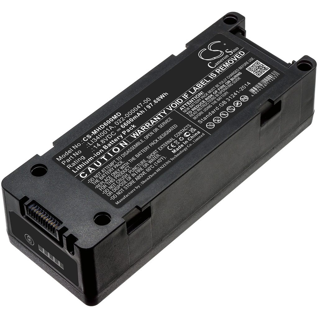 MHD600MD | Compatible Battery Mindray | Li-ion | 6600 mAh | 97.68 Wh | 14.8V