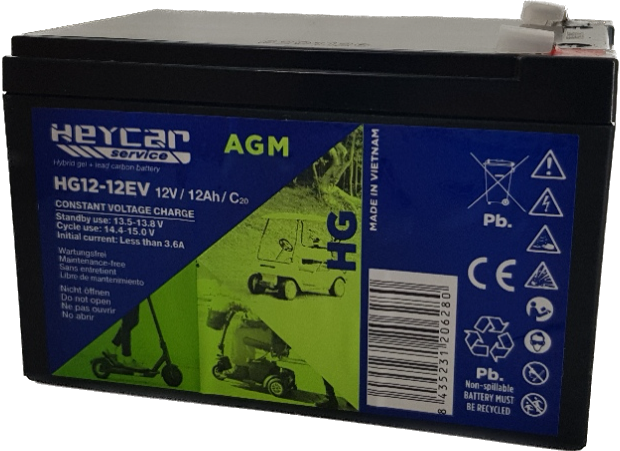 Battery HEYCAR | AGM | 12V | 70Ah | HG12-70
