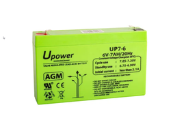 [UP7-6] UP7-6 | U-power battery | 6V | 7Ah | AGM