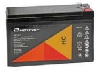 [HA12-7.2F2C HEY] Batería HEYCAR | AGM | 12V | 7.2Ah | HA12-7.2F2C