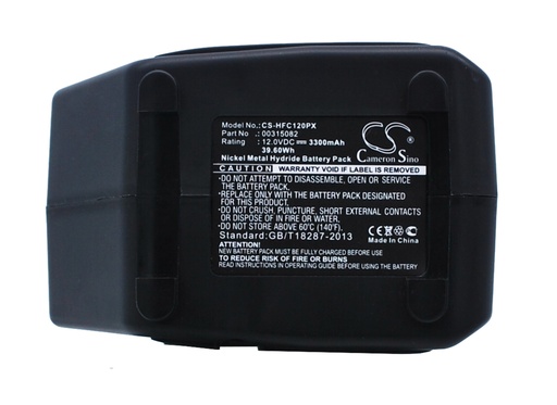 [HFC120PX] Bateria Compatível Hilti | Ni-MH | 3300 mAh | 39,60 Wh | 12,0 V | HFC120PX