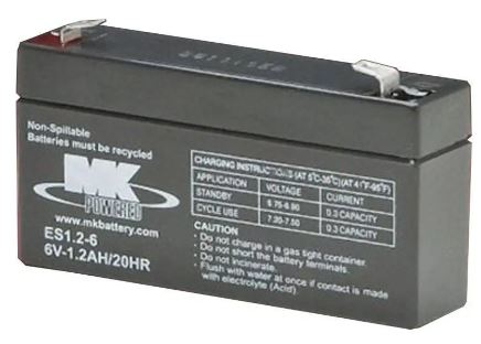 [ES1.2-6] Batterie MK Powered | AGM | 6V | 1.2Ah | ES1.2-6