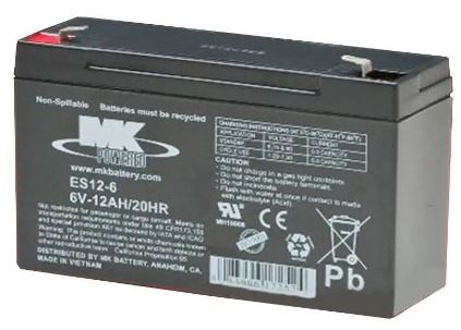 [ES12-6] Batería MK Powered | AGM | 6V | 12Ah | ES12-6