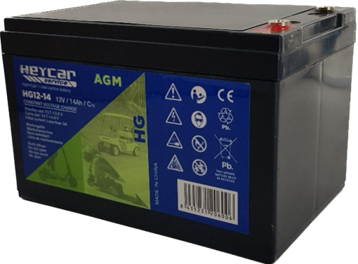 [HG12-14 EV] Batería HEYCAR | AGM | 12V | 14Ah | HG12-14 EV
