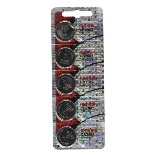 [MXBCR2032] Lithium Button Cell CR203 | 3.0V | Maxell | Pack of 5 unit
