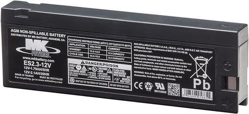 [ES2.3-12] Bateria MK Powered | AGM | 12V | 2.1Ah | ES2.3-12