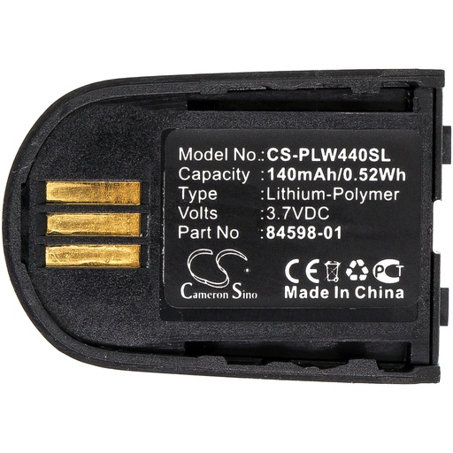 [PLW440SL] Compatible Plantronics Battery | Li-Polymer | 140 mAh | 0.52 Wh | 3.7 V | PLW440SL